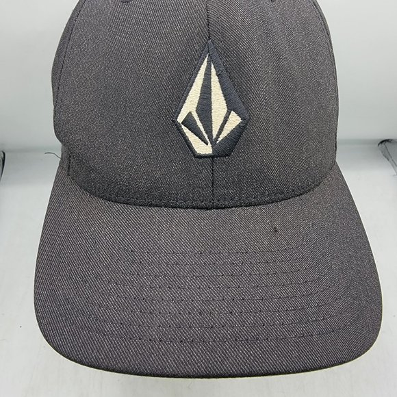Volcom Full Stone Black Hat Cap L XL Outdoors Fitted Casual Comfort Lightweight - Picture 5 of 9